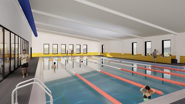 A mock-up of what the new swimming pool is expected to look like (Image: Fingal Co Council)