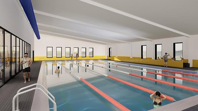 A mock-up of what the new swimming pool is expected to look like (Image: Fingal Co Council)