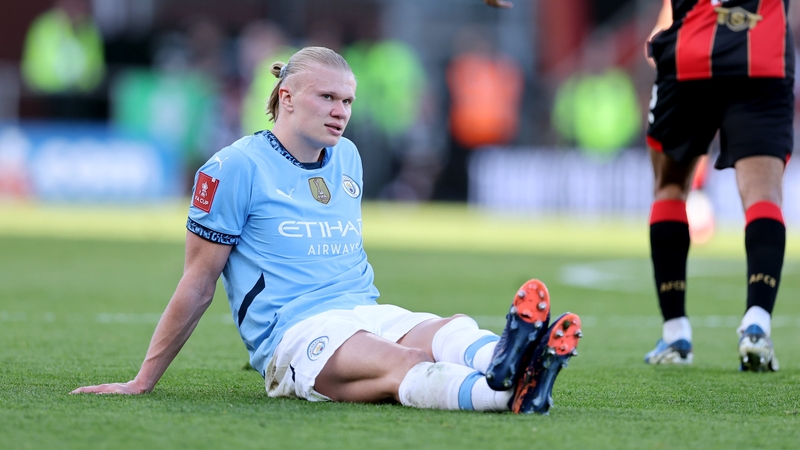 Haaland underwent initial tests on his ankle on Monday