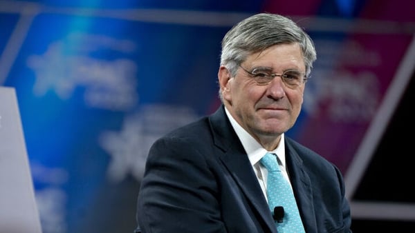 Stephen Moore said he was afraid the US tariffs plan would impact American jobs (file pic)