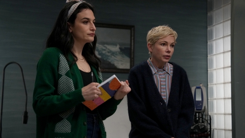 Jenny Slate and Michelle Williams in Dying for Sex