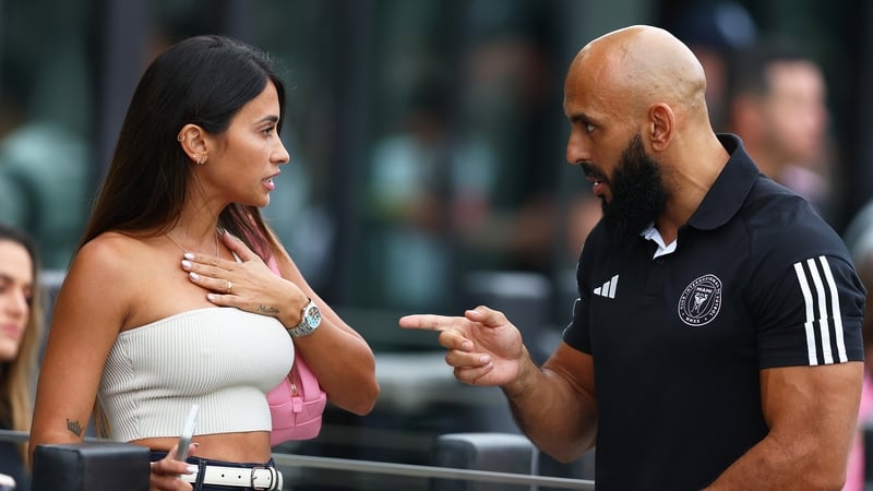 Yassine Cheuko (R) has been a constant on the Inter Miami sidelines