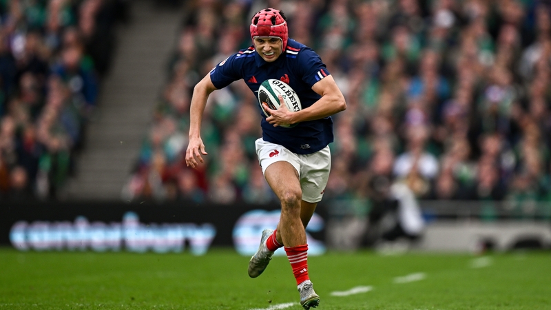 Louis Bielle-Biarrey scored two tries in Dublin to dash Ireland's Grand Slam hope