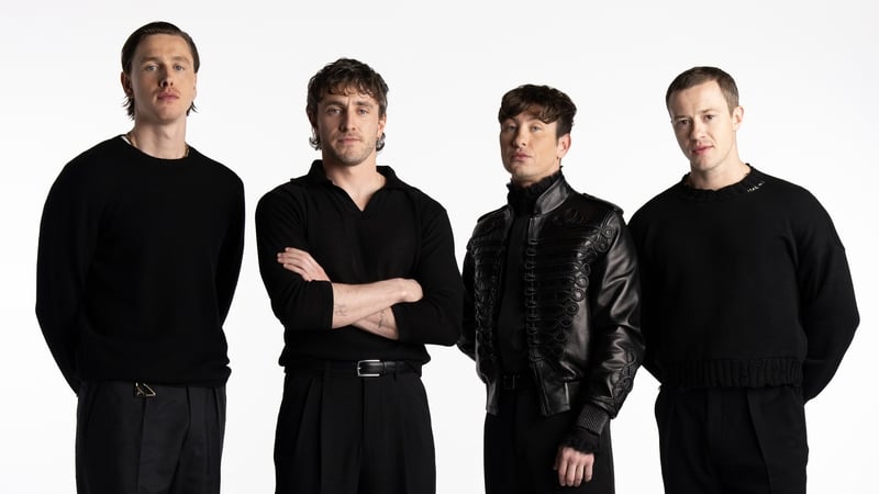 (L-R) Harris Dickinson, Paul Mescal, Barry Keoghan, and Joseph Quinn Photo: John Russo/Sony Pictures