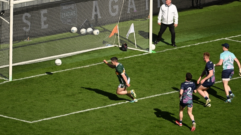 Paul Geaney after netting for Kerry in the league final