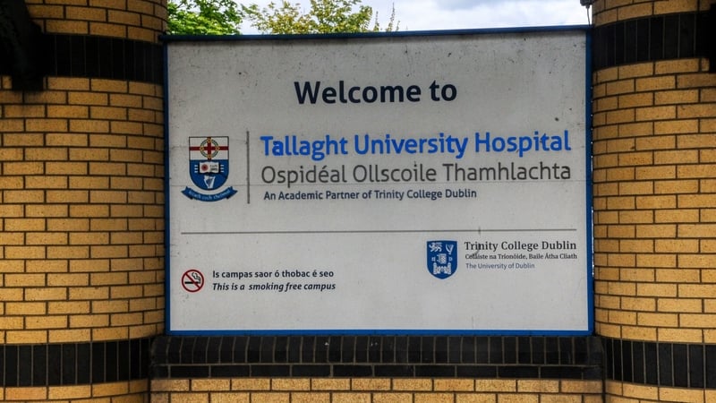 The man in his 40s was taken to Tallaght University Hospital