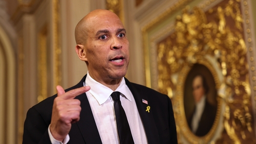 Democratic Senator Cory Booker spoke in the Senate for 25 hours and five minutes