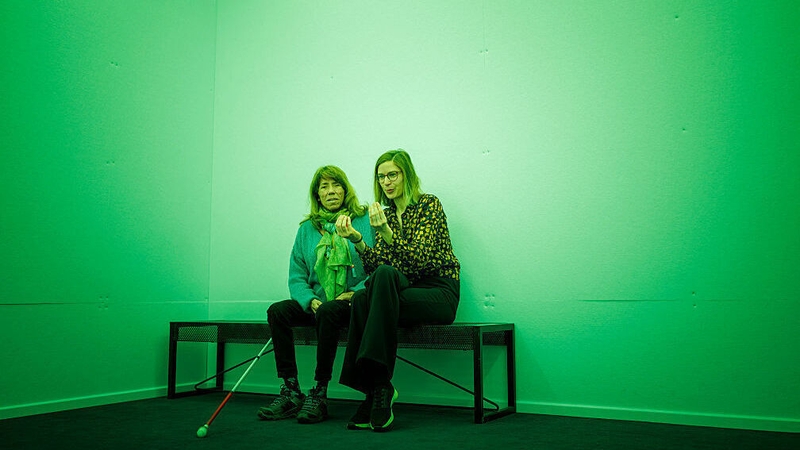 Karin was one of four blind visitors to the International Red Cross and Red Crescent Museum on the last Sunday in March.