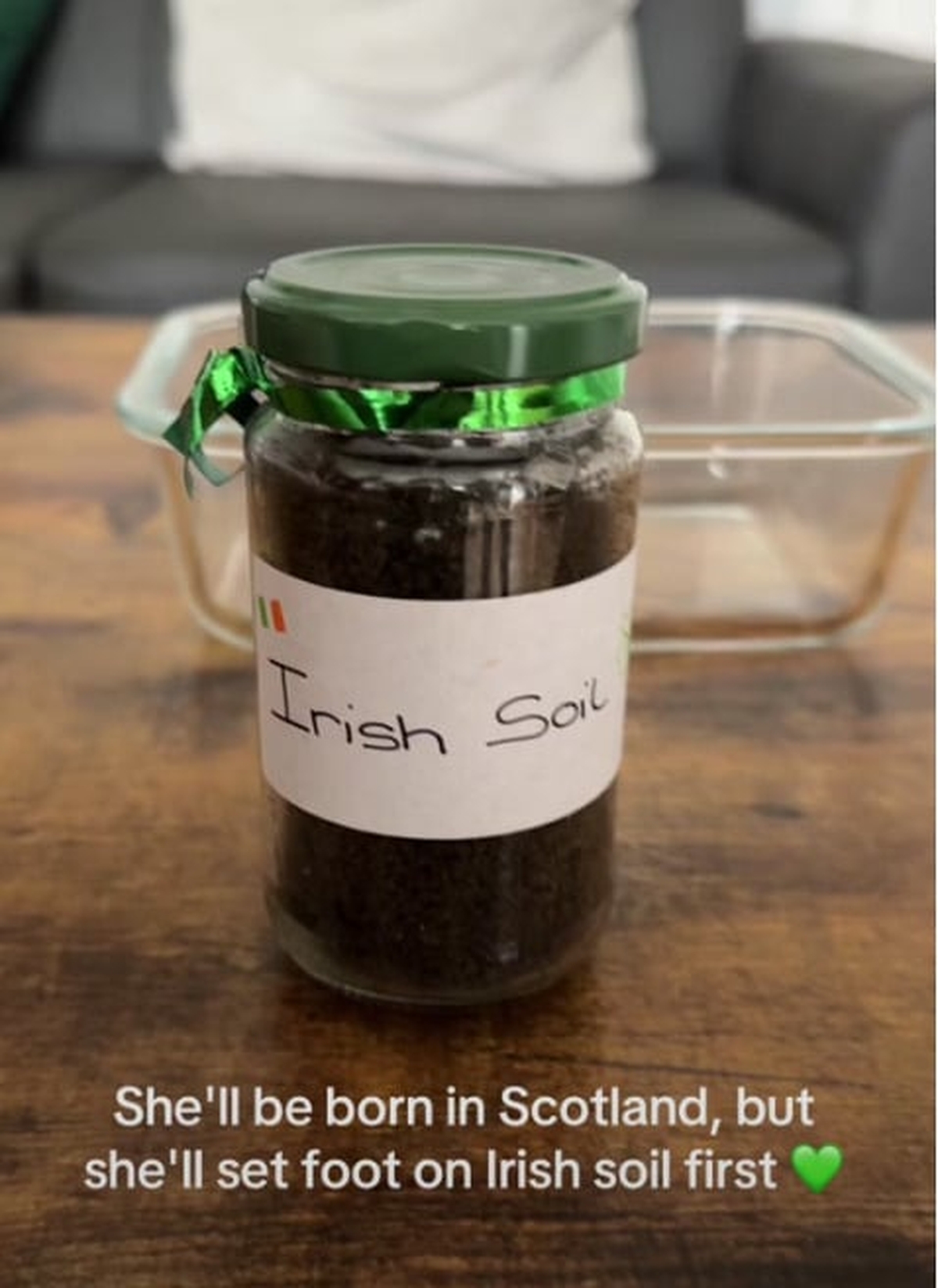 Kerrygold Sod ad inspires new mum to fly soil from granny's garden to Scotland