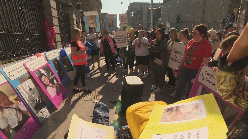 The group plans to sleep at the gates of Leinster House tonight as part of their protest