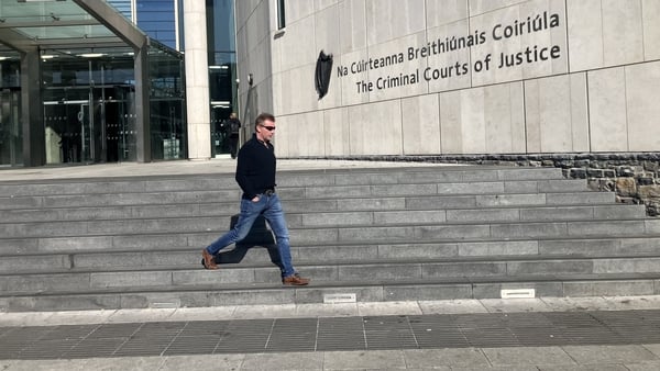 Jack Carey leaving Dublin's Criminal Courts of Justice on Wednesday morning