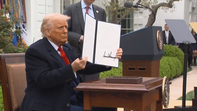 AIB said the imposition of tariffs by Donald Trump will be an anchor on global trade and will likely be a drag on manufacturing output and GDP growth in Ireland