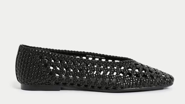 woven ballet pumps