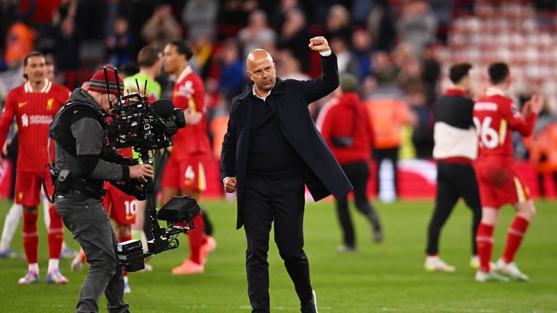 Arne Slot saw his Liverpool team maintain their 12-point lead at the summit