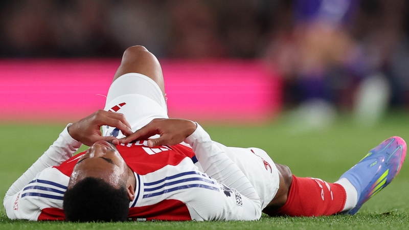 Gabriel was injured against Fulham