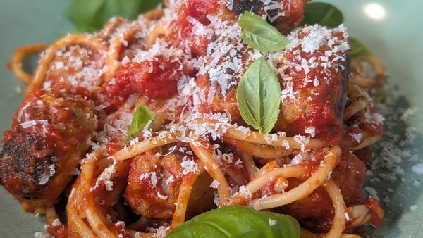 Eunice Power's sausage meatballs with spaghetti arrabbiata: Today