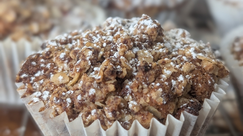 Eunice Power's rhubarb, orange, and cardamom crumble muffins: Today