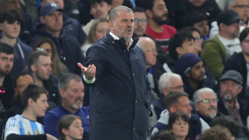 Ange Postecoglou looks on