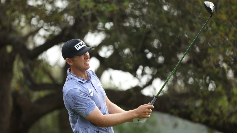 Seamus Power in action on the 14th at the Valero Texas Open