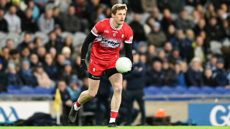 Brendan Rogers has been named at full-back in the Derry side to face Donegal but doubts remain over whether he will be fit to start