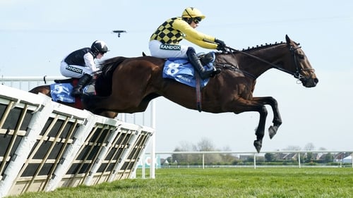Salvator Mundi ridden by Paul Townend on their way to winning the TrustATrader Top Novices' Hurdle