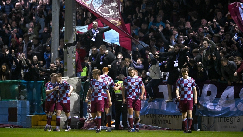 Drogheda United finish the night of the top of the Premier Division