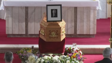 Gifts brought to Mick O'Dwyer funeral