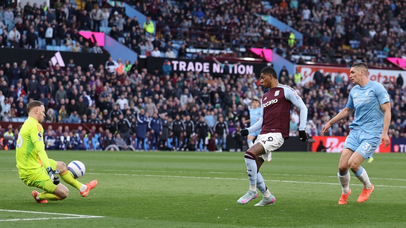 Marcus Rashford was unable to get on the scoresheet in Villa's 2-1 win over Forest
