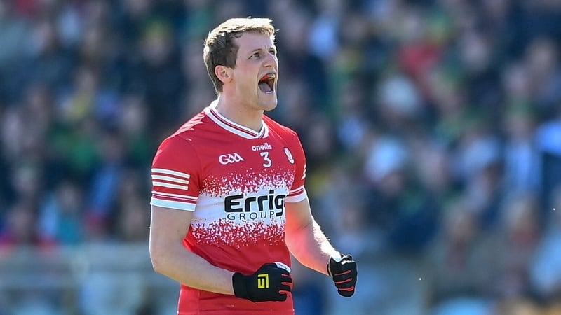 Brendan Rogers after scoring a two-pointer in the loss to Donegal