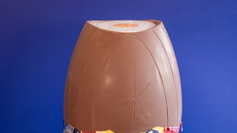 The Easter creation is roughly the height of an emperor penguin