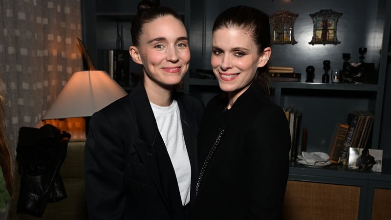 (L-R) Rooney and Kate Mara will reportedly be filming in Dublin for the next two weeks