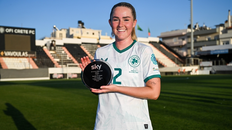 Jessie Stapleton earned the player of the match award in Crete last Friday