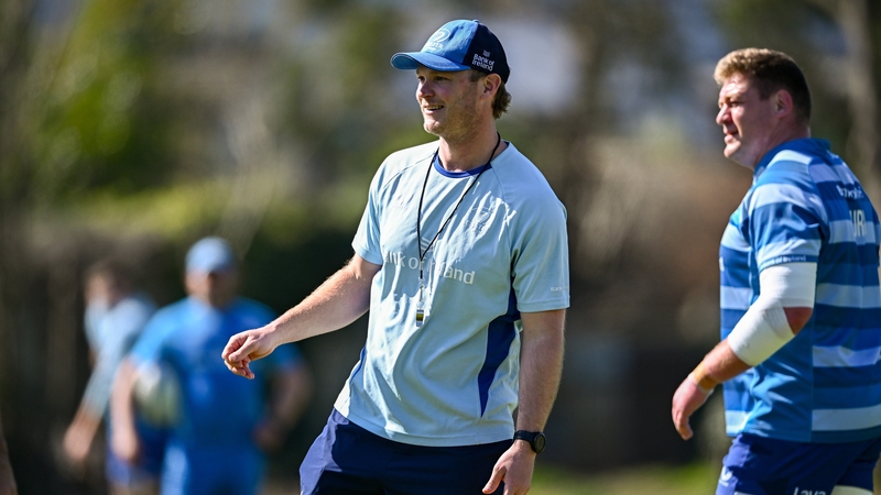 Tyler Bleyendaal during Leinster training on Monday