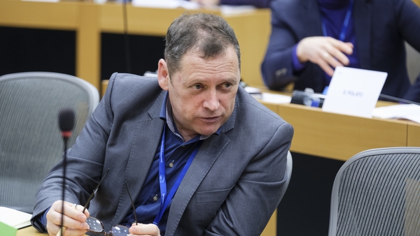 Barry Cowen said he first felt unwell at a European Parliament meeting in Strasbourg last week (File photo)