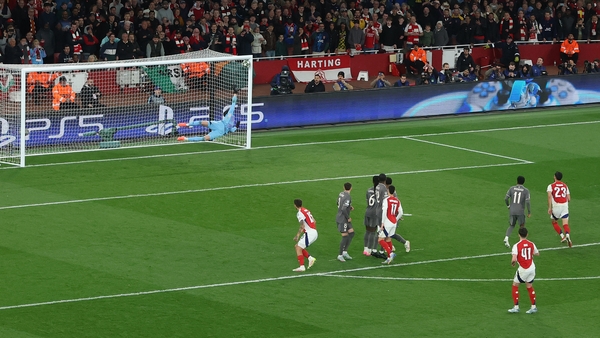 Declan Rice scores his second free-kick against Real Madrid