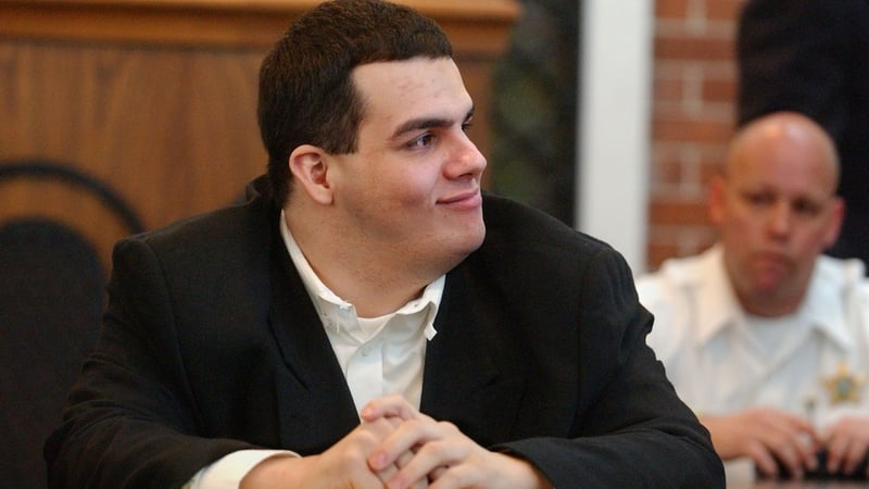 Michael Tanzi pictured in 2003 during his trial for the murder of Janet Acosta