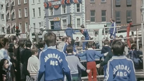 Darndale Amateur Boxing Club at the National Sport For All Day, St Stephen's Green, Dublin, 1980.