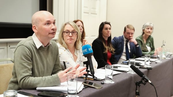 Opposition TDs and Senators gathered to announce the cross party initiative on neutrality (Credit: RollingNews.ie)