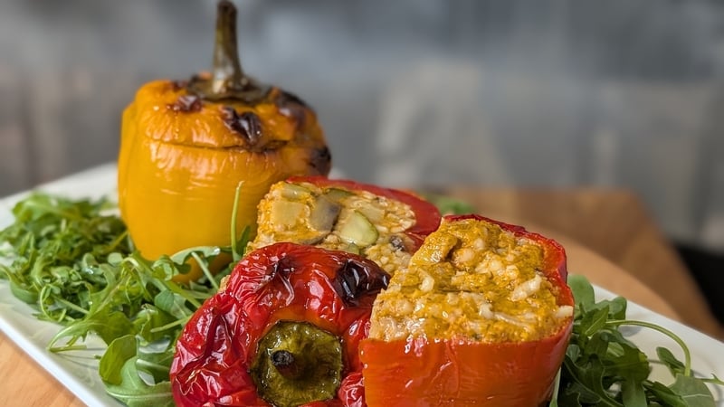 Max's bell peppers filled with risotto (Peperoni con Risotto): Today