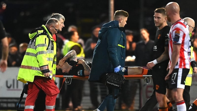 Ruairí Keating was stretchered off in the closing moments of last Friday's game