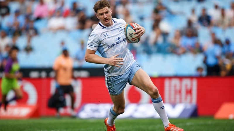 Jordie Barrett has played nine times for Leinster this season