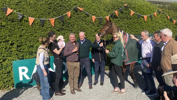 There was a warm welcome for grand national hero Nick Rockett in Leighlinbridge
