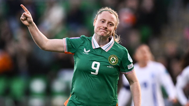 Amber Barrett enjoyed a good window with the Girls in Green