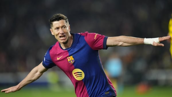 The evergreen Robert Lewandowski helped put Barcelona in total control of the tie
