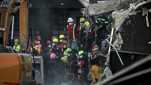 Rescue teams work at the Jet Set nightclub following the collapse of its roof in Santo Domingo