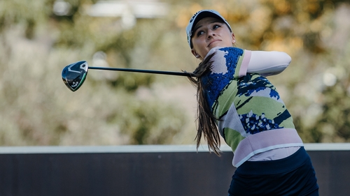 Aline Krauter is the joint-leader after the opening round at Erinvale Country & Golf Estate