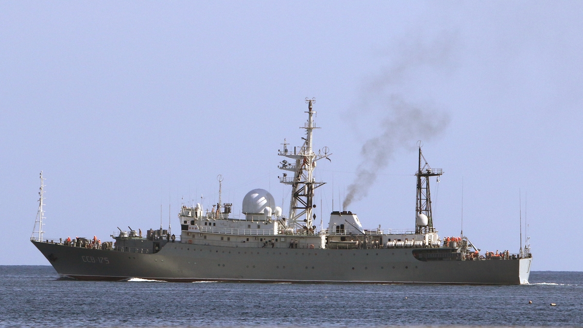 Russian spy ship spotted off the coast of Ireland