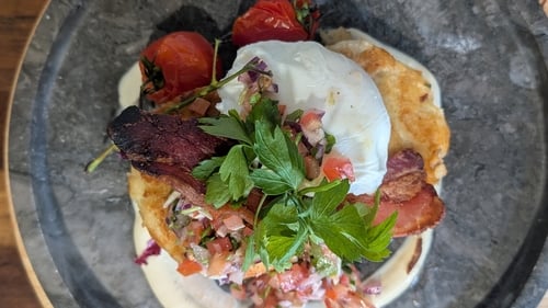 Trisha Lewis' boxty with poached eggs: Today