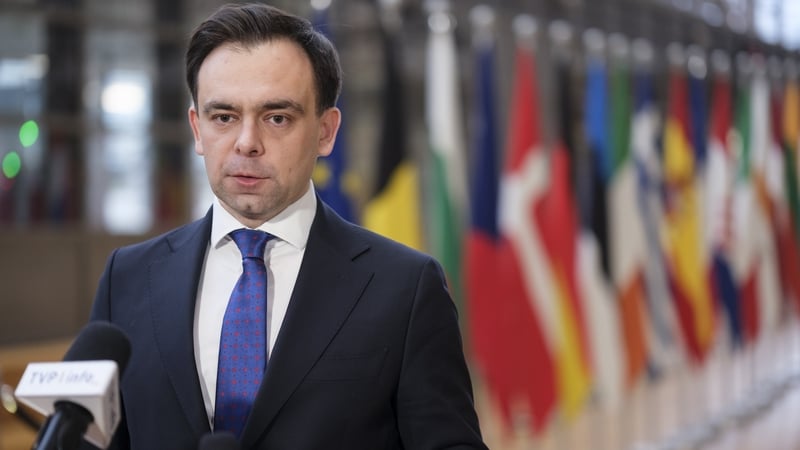 Andrzej Domański said the aim of Poland's presidency of the Council of the European Union was to finalise work on the ReArm Europe plan 'urgently' (file image)