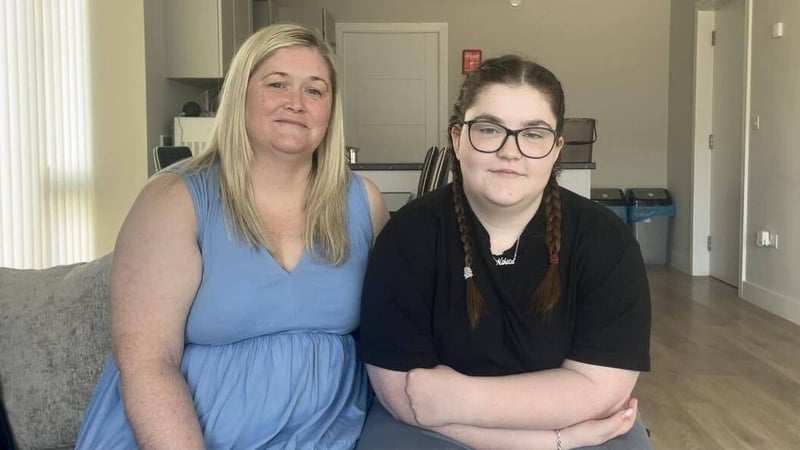 Nikita Clarke, pictured with her mother Angela Healy, said she has no option but to travel abroad to get treatment for suspected endometriosis